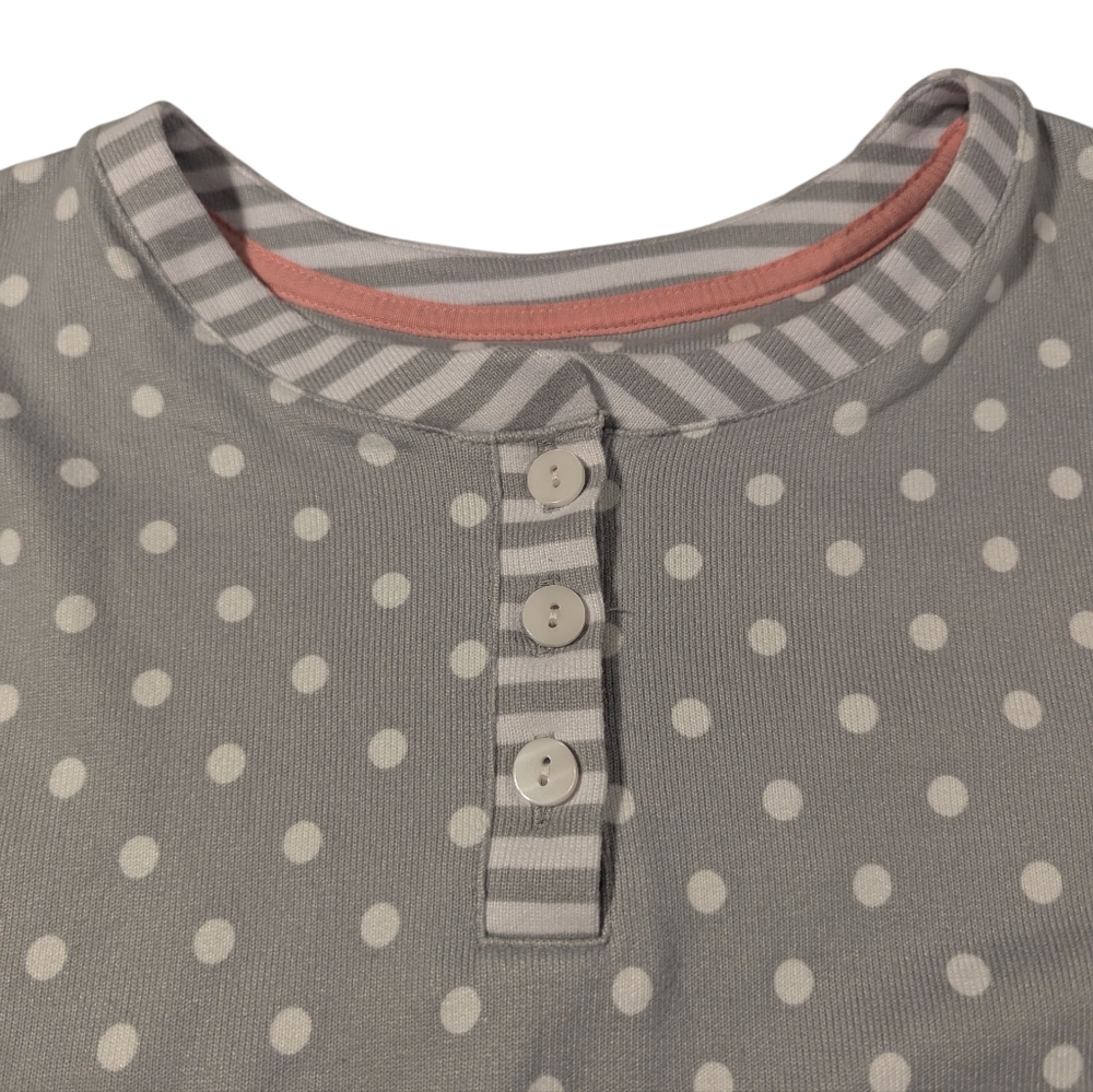 Cuddl Duds Long Sleeve Jogger Polka Dot and Striped Pajama Set Size Small NWT - Picture 5 of 14